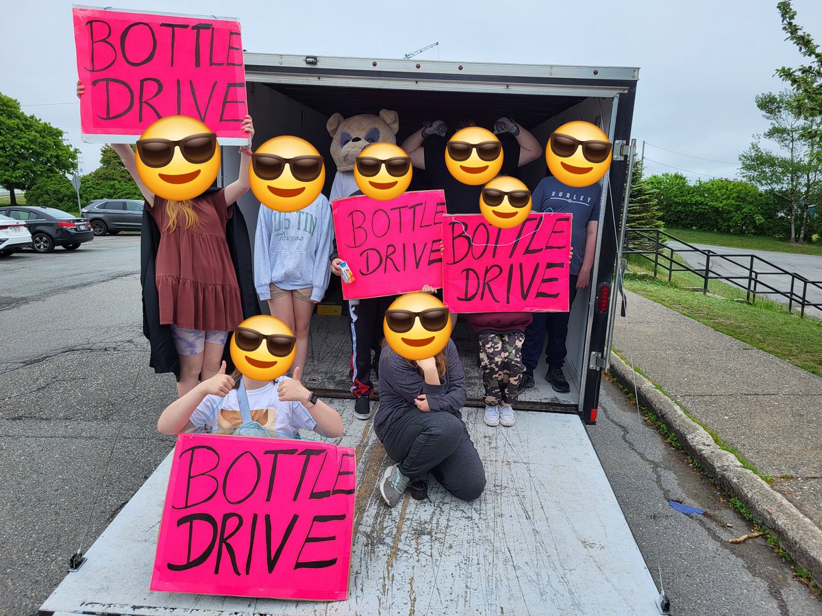 Our Grade 8s had a successful Bottle Drive, to raise money for their end of year trip! Thank to to everyone who dropped off bottles!!