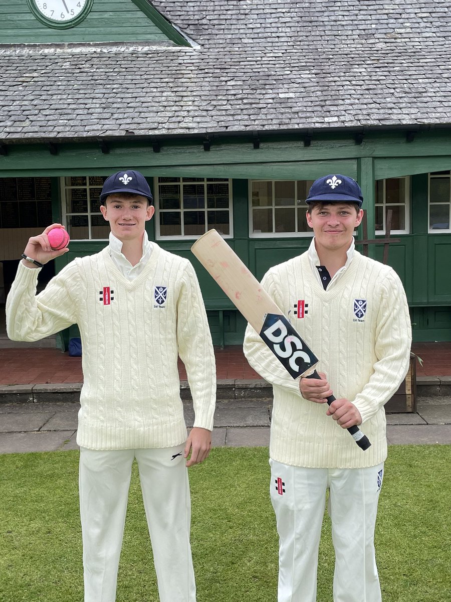 GlenalmondSport's tweet photo. Thank you @strath_sport for a wonderful afternoon of #cricket ๐. 5 competitive games for the Junior Boys and Girls and Senior sides. The 1st XI took their game right down to the wire! Well done to Lochy M (5-19) for his #hattrick and Charlie S for his 56 off 41. #collsport https://t.co/hlftRo6eui