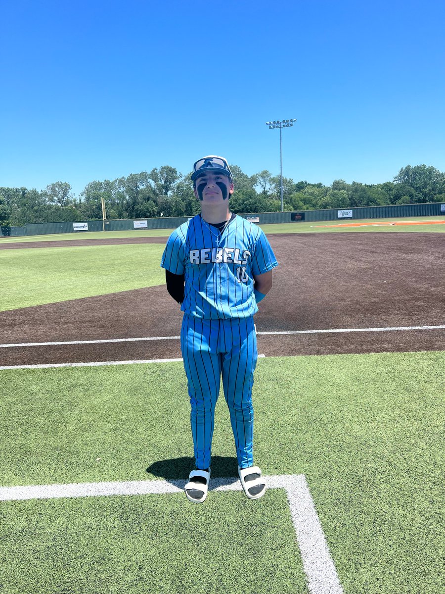 FiveToolTexas's tweet photo. F: @WylieRebels 15, Dallas Tigers Fanselow 0
PoG: @RyanParman3 5 IP, 0 ER, BB, H, 6K
Hitter: @braydn_muller 3-3, 3 RBI, 3 SB, 2R
Notable: @Justin3hill 2-2, 2B, 3 RBI, 2R https://t.co/Rry85y3R8r