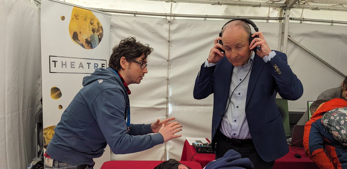 An Tánaiste, Micheál Martin dropped by the <a href="/insight_centre/">Insight Research Ireland Centre</a> tent today at #COS2024 in Fitz. pk. He listened to the enchanted sounds of Saérlaith, the bog princess, amongst other enticing exhibitions. Call round tomorrow to see what it’s all about.