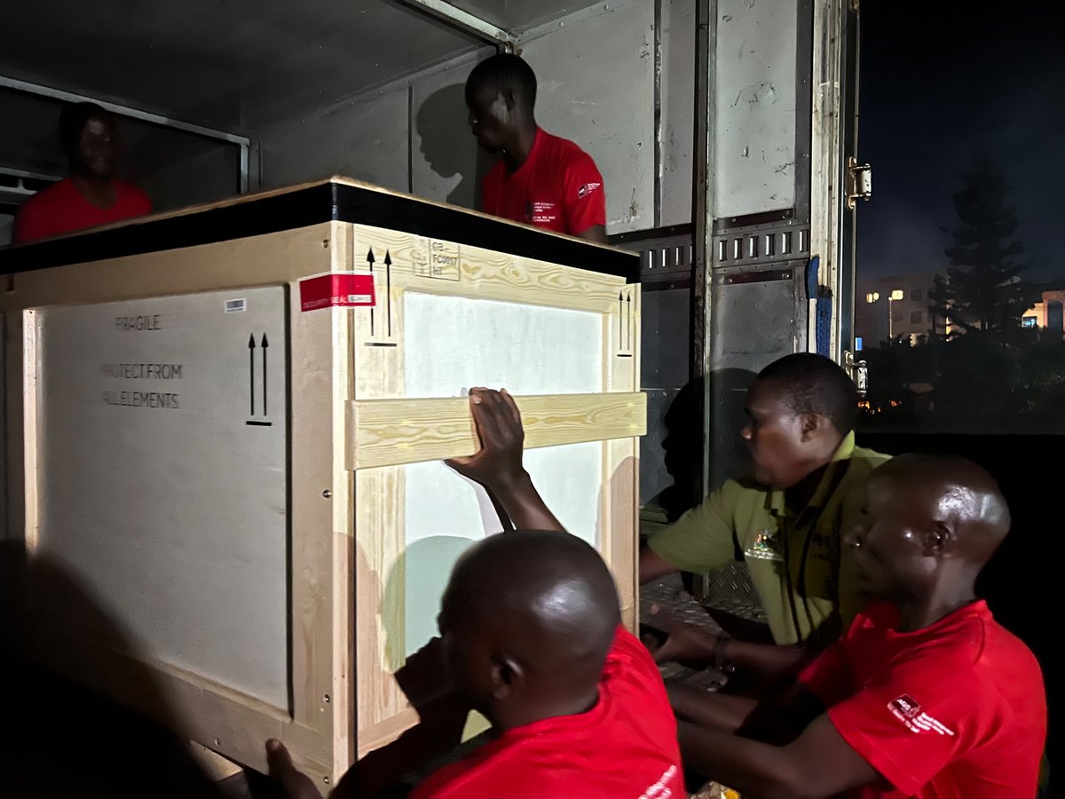 I am happy to say that—after a lot of bulungi bwansi work—six large crates containing important relics from early c20 Uganda have now arrived <a href="/ugandamuseums/">ugandamuseums</a>. The objects have returned to Uganda from <a href="/MAACambridge/">Museum of Archaeology and Anthropology</a>, where they’ve been for 120 years. 1/