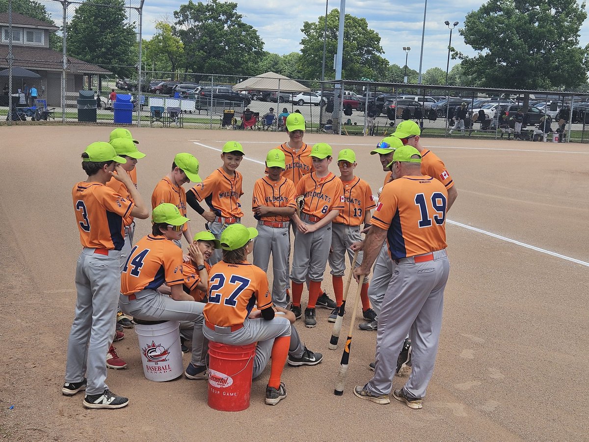 U13 Wildcats getting ready for an afternoon tilt against host Windsor at the 10th annual Kevin Siddall Invitational Tournament.
