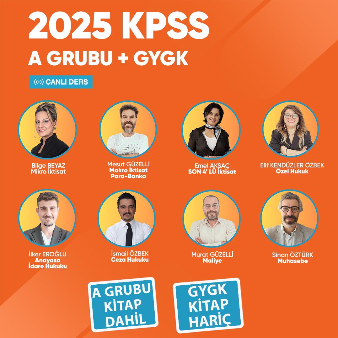 Arz Uzem Eğitim Uzem işbirliği ile (@egitimuzem) on Twitter photo 2025 KPSS A Grubu canlı ders için erken kayıt fırsatı başladı. Son gün 31 Temmuz acele edin.
Paketleri görmek için linke tıklayınız.
egitimuzem.com/kategori/a-gru…
<a href="/muratguzelli/">Murat Güzelli</a>
<a href="/bilgebeyaz2/">bilge beyaz</a>
<a href="/GuzelliMesut/">Mesut Güzelli</a> 2025 KPSS A Grubu canlı ders için erken kayıt fırsatı başladı. Son gün 31 Temmuz acele edin.
Paketleri görmek için linke tıklayınız.
egitimuzem.com/kategori/a-gru…
<a href="/muratguzelli/">Murat Güzelli</a>
<a href="/bilgebeyaz2/">bilge beyaz</a>
<a href="/GuzelliMesut/">Mesut Güzelli</a>