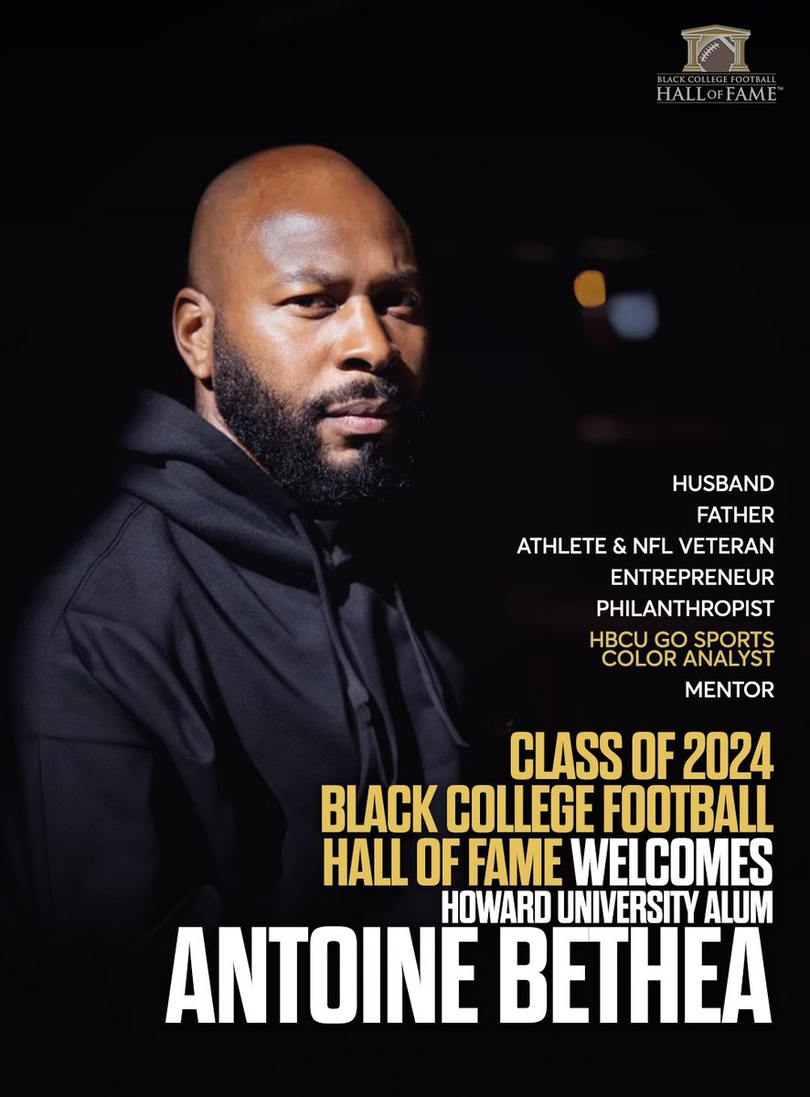 HBCUGO.TV (@hbcugotv) on Twitter photo Congrats to <a href="/ABethea41/">Antoine Bethea (AB41)</a> and all the 2024 <a href="/BCFHOF/">BlackCollegeFootball</a> inductees. Follow our coverage of Antoine's big day on our Instagram(HBCUGo.tv). Congrats to <a href="/ABethea41/">Antoine Bethea (AB41)</a> and all the 2024 <a href="/BCFHOF/">BlackCollegeFootball</a> inductees. Follow our coverage of Antoine's big day on our Instagram(HBCUGo.tv).