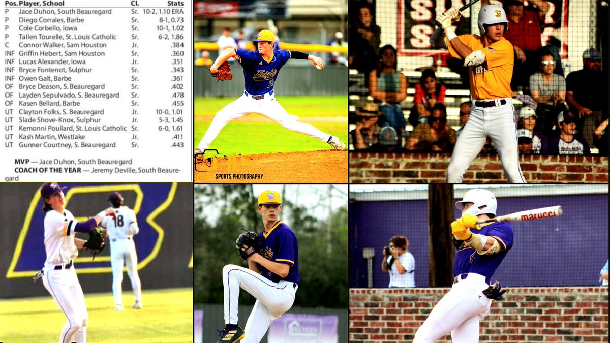 Congrats to our Golden Knights that made American Press All Southwest Louisiana Baseball Team 👊