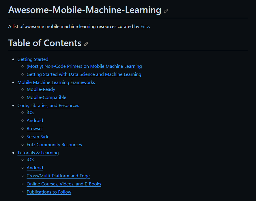 DanKornas's tweet image. 👉 Mobile Machine Learning

A curated list of amazing mobile machine learning resources for iOS, Android, and edge devices. You&apos;ll find tutorials, codes, articles, research papers, libraries, courses and a more.

🔗 github.com/mitutitu16/Awe…