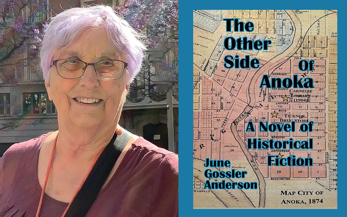 AnokaCoLibrary's tweet image. For #WomensFictionDay and we recommend "The Other Side of Anoka: A Novel of Historical Fiction" by Featured Author June Gossler Anderson. #ReadLocalMN and read more about June here: anokacountymn.gov/4263/June-Goss… and watch her interview with QCTV youtube.com/watch?v=1wrNgY…