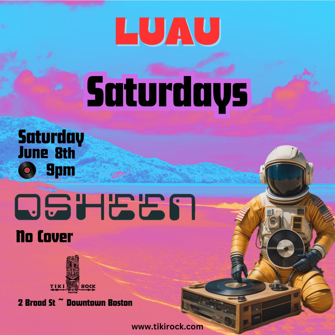 TikiRockBoston's tweet photo. Tonight DJ Osheen! https://t.co/28nntStfN4