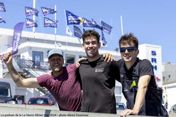 Figaro-Bénéteau : Le Havre Allmer Cup 2024 : Gaston Morvan l'emporte devant Romain Bouillard et Tom Dolan dlvr.it/T81Fgx