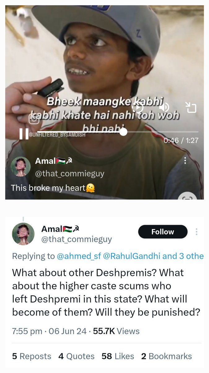 neha_laldas's tweet photo. This is how "caste-discrimination" narrative has been running in this country for last 70 yrs👇
-A dalit boy, living in a dalit majority village, is not helped by his dalit villagers. His constituency is a reserved constituency for SC candidate. The state is run by OBC (& SC) ministers/govt from last 3 decades!
BUT who gets blamed for his poverty & misfortune???
-General category ppl!!