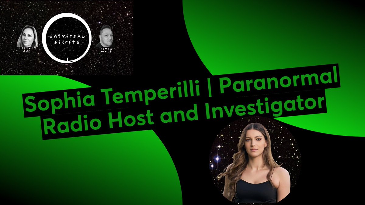 unisecretspod's tweet photo. USP 77: @TiffanyMacET @kevinhale423 'spill the secrets' w/ @sophiatemperili - @GhostHostShow 

Audio:
https://t.co/iPCi91GCaY

Video:
https://t.co/VWBi3lMI9j

#universalsecrets #paranormal #ghosts #hauntings #ghostinvestigations 

https://t.co/by0HWD5CB2
https://t.co/CAiSjQc99r https://t.co/bR1ZoghXfP