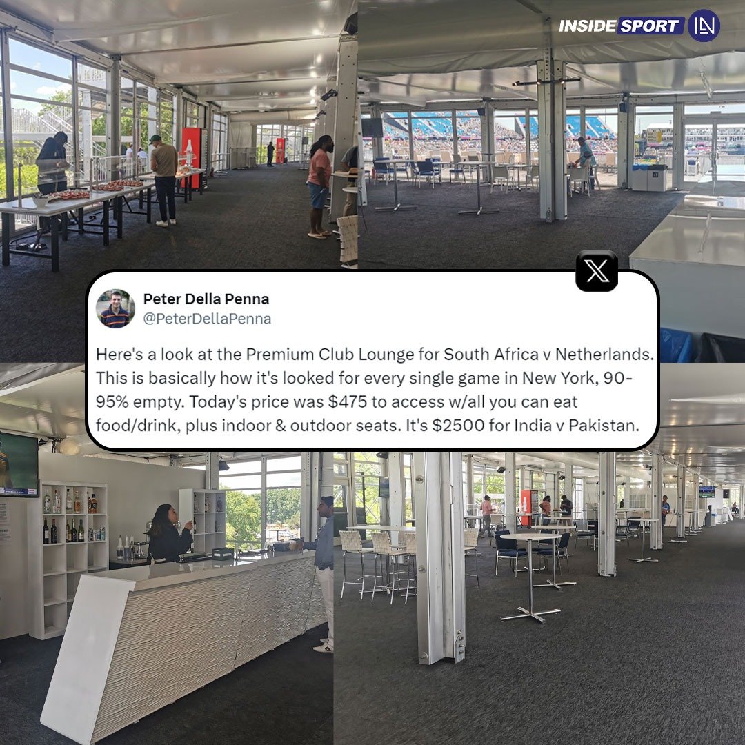 InsideSportIND's tweet photo. Arch-rivals effect 👀
#T20WorldCup #NewYork #NEDvsSA #INDvsPAK #CricketTwitter https://t.co/Xpw2UIDEHA