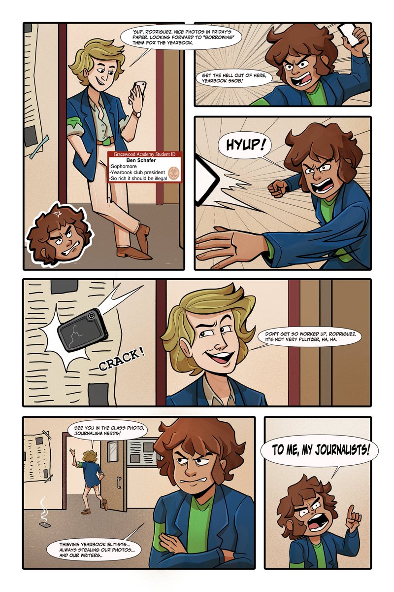 RocketLlama's tweet image. The snobs over at YEARBOOK CLUB reveal themselves on today's page
kck.st/4bR00uI
#comics #indie #killthefreshman #graphicnovel #crowdfunding #kickstarter