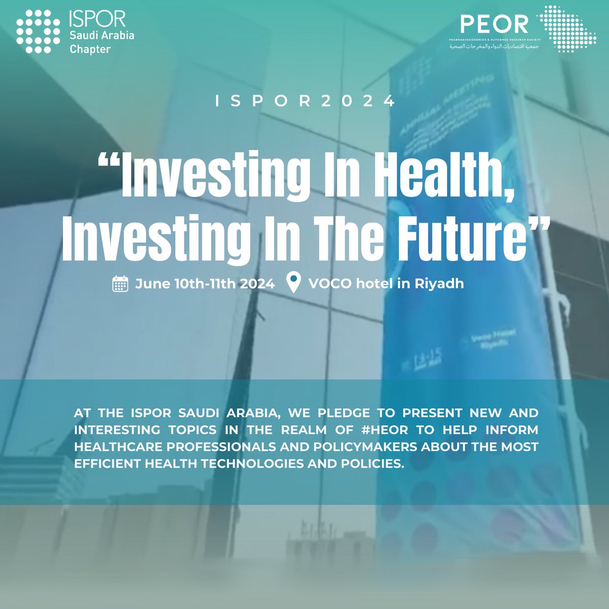 Nasserk47's tweet photo. “Investing in health, investing in the future”

#ISPOR_Saudi24 https://t.co/U9T1CUwTwv