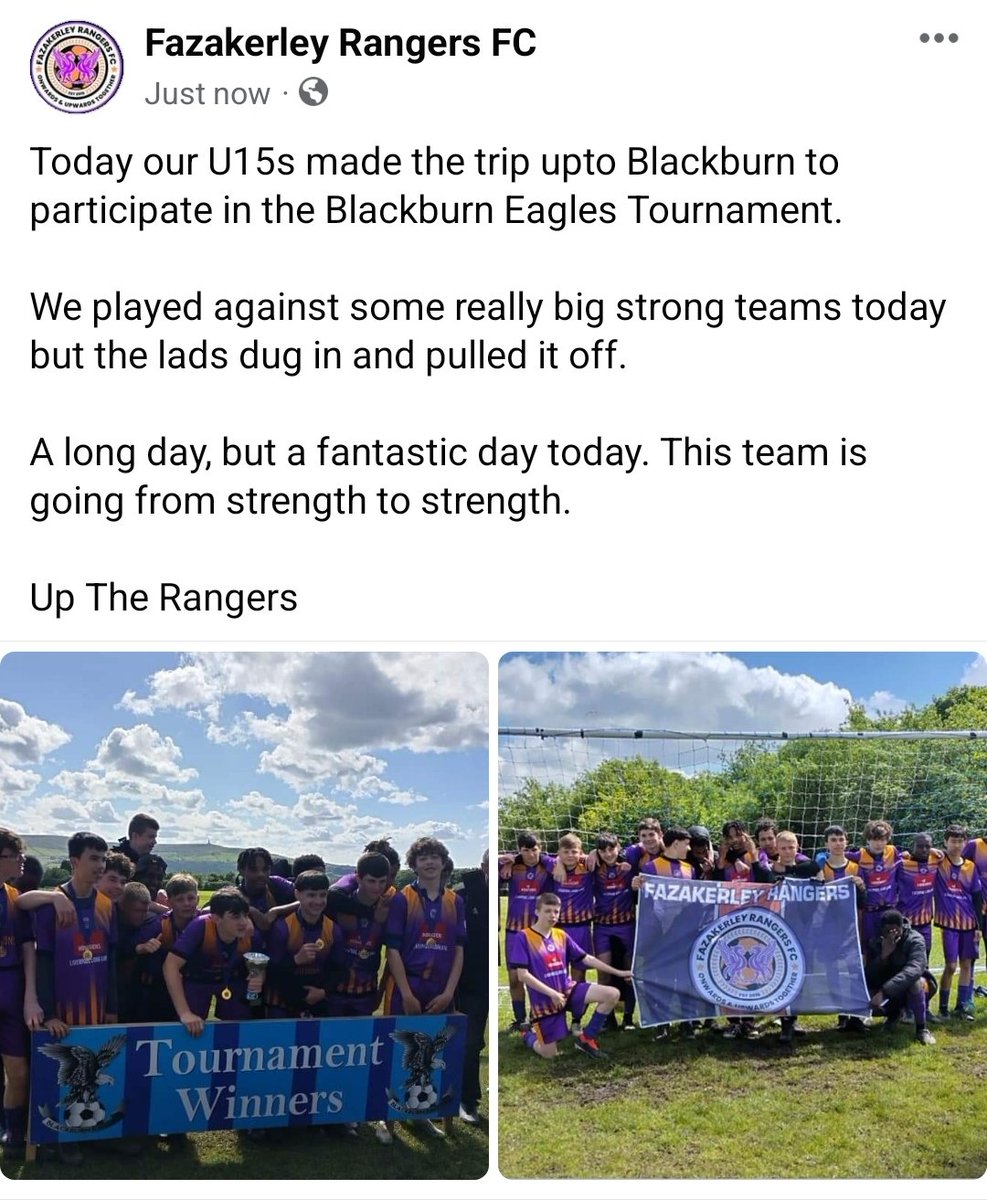 The lads smashed it today up in Blackburn.