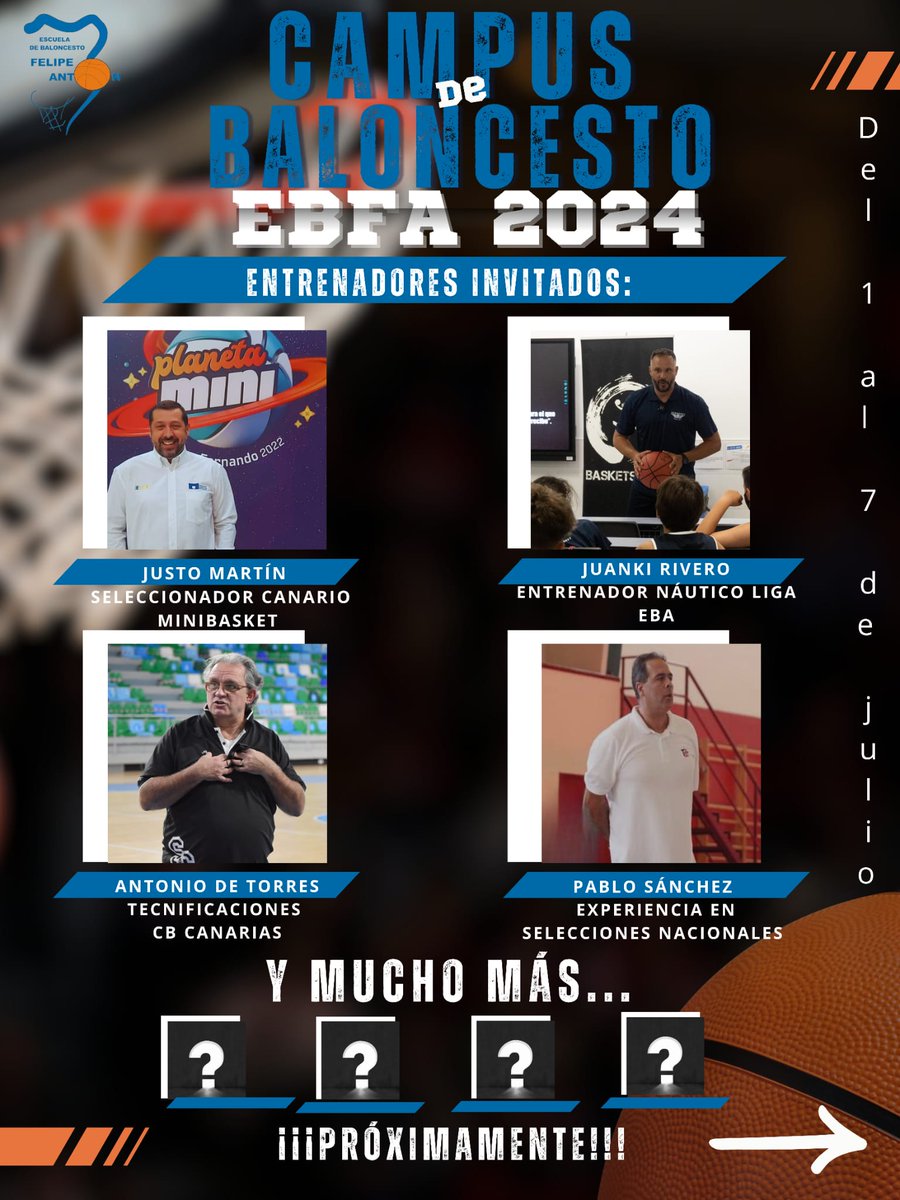 Pablomsanchezj's tweet photo. Un lujazo compartir cartel con estos cracks de nuestro deporte!! Agradecido por la invitación!! Siempre un placer trabajar en el basket de la isla bonita!! https://t.co/zmsyWHklb9