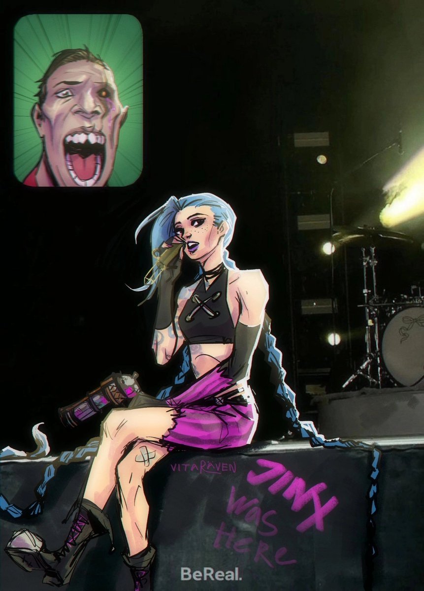 vitaRavenART's tweet photo. #silco #jinx #arcane #berealmeme https://t.co/uZ52s6Vvpw