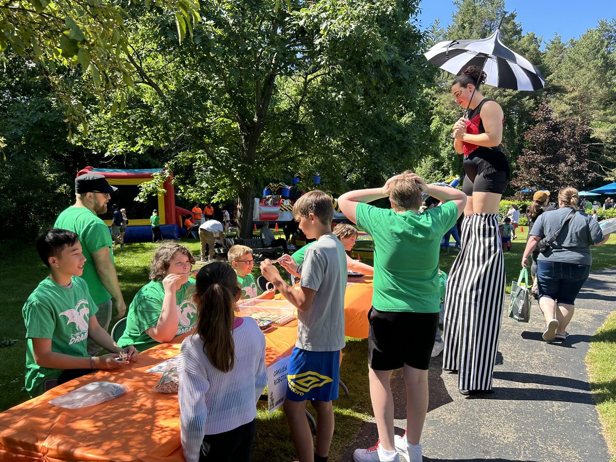 CyberOakview's tweet image. The CyberDragons were @oriontownship Library’s Summer Reading Party, doing robot demos and helping kids make harmonicas and hoop gliders. The party was so much fun, with circus 🔥 performers! #SummerReading #ftcrobotics
Happy 1st day of summer vacation!!! ☀️