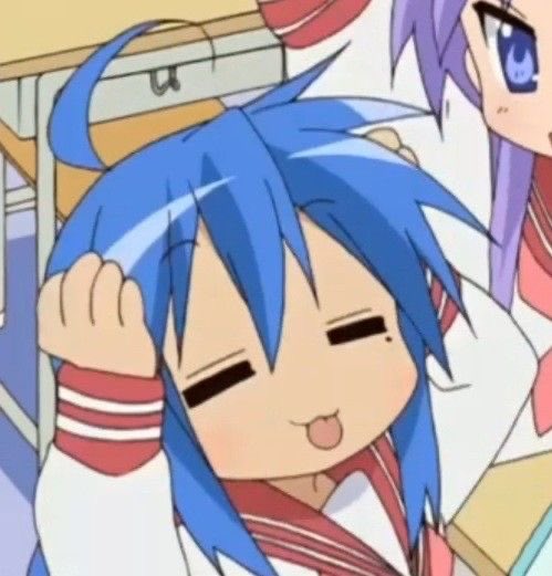 “Maybbeee..?”

Stuck out her tongue, lil goober.