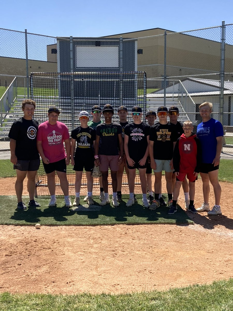 Glad to have a couple former TC Hornets (Cam Kozeal, Vanderbilt &amp; Trent Kozeal, Northwest Missouri State) stop by freshmen practice earlier this week. We always enjoy seeing our former players stop by for practice or at the games supporting the next generation of TC ball players!