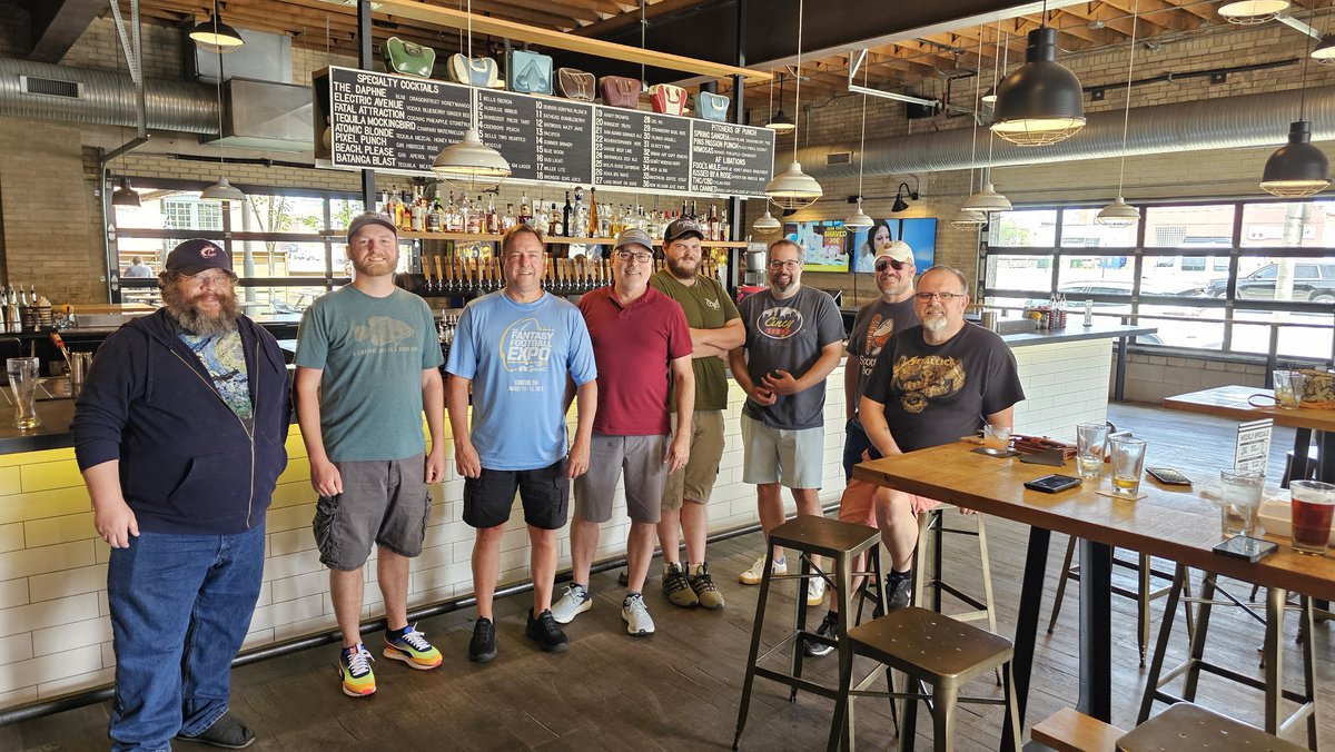 Dynasty Madman (@dynastymadman) on Twitter photo Annual Rookie Draft for our Ohio Dynasty Leagues. #OHFF #OHIODYNO
#PinsMechanical #DraftLocal #DrinkLocal <a href="/DynastyTradesHQ/">Michael Cipes</a>
<a href="/bob_lung/">Bob Lung</a>
<a href="/4WhomJBellTolls/">Jeff Bell</a>
<a href="/Culture_Coach/">Dennis Bennett - FF Roundtable</a>
<a href="/AndrewHallFF/">Andrew Hall</a>
<a href="/kevin_galush/">Kevin Galusha</a>
<a href="/fishin4awin/">Bryan Hooten</a>
@MeanMrMode
<a href="/Ihartitz/">Ian Hartitz</a>
<a href="/ChrisAllenFFWX/">Chris Allen</a>
<a href="/Justin_Redwards/">Justin Edwards</a> Annual Rookie Draft for our Ohio Dynasty Leagues. #OHFF #OHIODYNO
#PinsMechanical #DraftLocal #DrinkLocal <a href="/DynastyTradesHQ/">Michael Cipes</a>
<a href="/bob_lung/">Bob Lung</a>
<a href="/4WhomJBellTolls/">Jeff Bell</a>
<a href="/Culture_Coach/">Dennis Bennett - FF Roundtable</a>
<a href="/AndrewHallFF/">Andrew Hall</a>
<a href="/kevin_galush/">Kevin Galusha</a>
<a href="/fishin4awin/">Bryan Hooten</a>
@MeanMrMode
<a href="/Ihartitz/">Ian Hartitz</a>
<a href="/ChrisAllenFFWX/">Chris Allen</a>
<a href="/Justin_Redwards/">Justin Edwards</a>