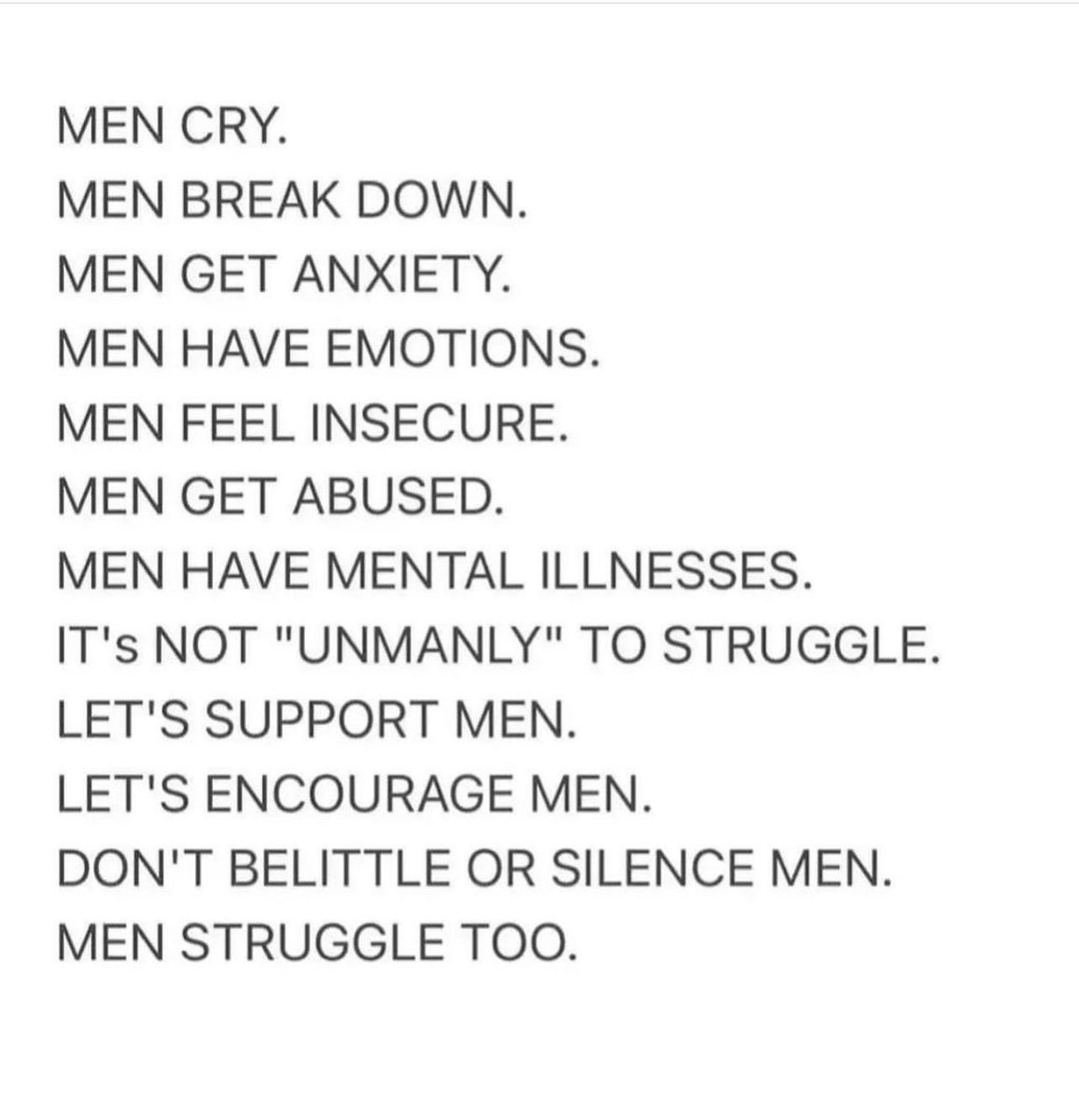 happy men’s mental health awareness month 

we care about you 🤍🩵