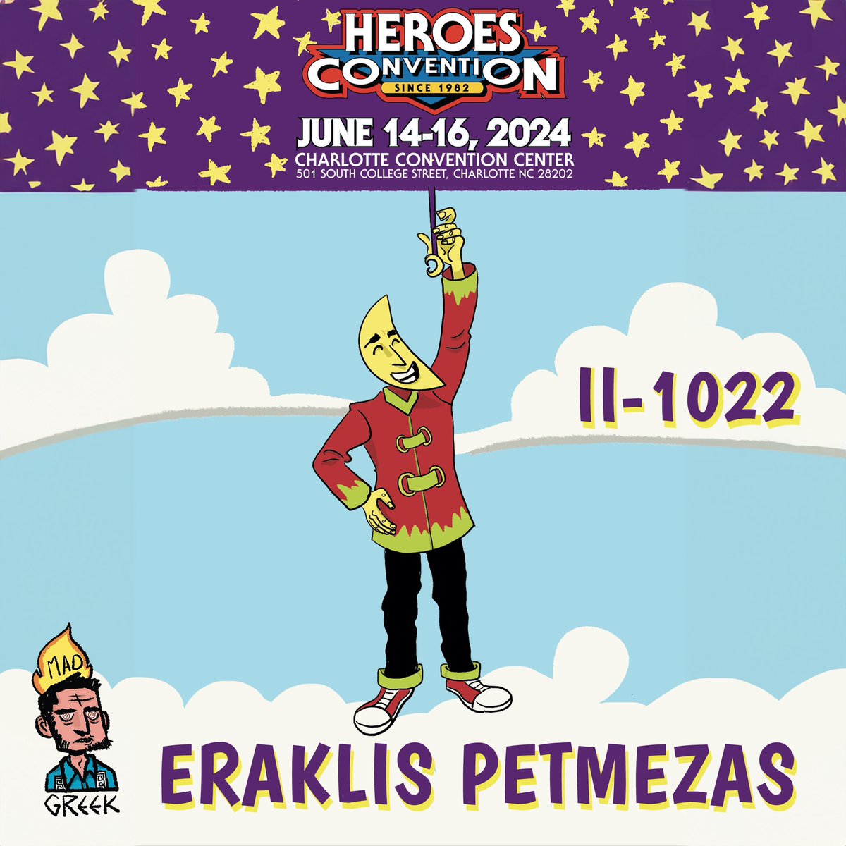 Heroescon is next week and here’s where I’ll be. Hope to see you there. I’ll have a slew of comics and prints. Safe travels. #sketchcharlotte <a href="/heroesonline/">HEROESONLINE</a> <a href="/cltiscreative/">Charlotte Is Creative</a> #lifeandtimesofmrlune