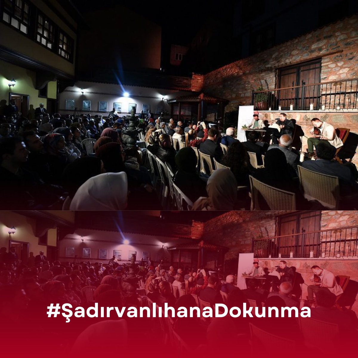 daginikzevahir's tweet photo. Şadırvanlı Han, sadece Bursa’nın değil ülkemizin nadide ilim irfan yuvalarından biridir! Kapatılmasına izin vermeyeceğiz! 
 #Şadırvanlıhanadokunma https://t.co/XQJkQ557tc