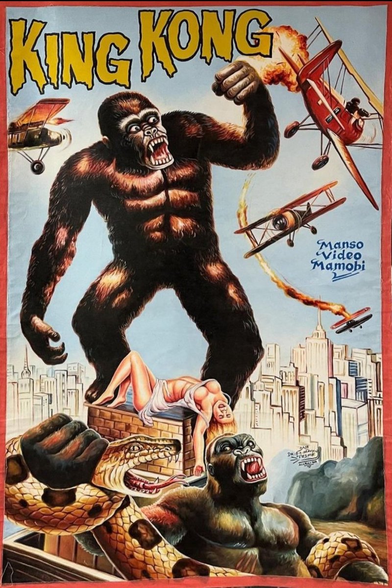 TheFilmFair's tweet photo. #KingKong (1933) Ghana style! #MerianCCooper #ErnestBSchoedsack #BruceCabot #FayWray https://t.co/gKcCwdepWw