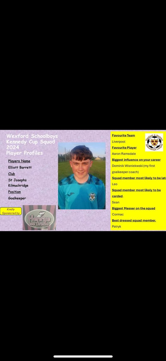 puredeisebla's tweet image. Massively proud of this young man after nearly 3 years of hard work heading to Kennedy cup with Wexford schoolboys best of luck Elliott and all the Wexford players #hardworkneverstops ⁦@goalkeepersanon⁩ ⁦@Burnsy111⁩