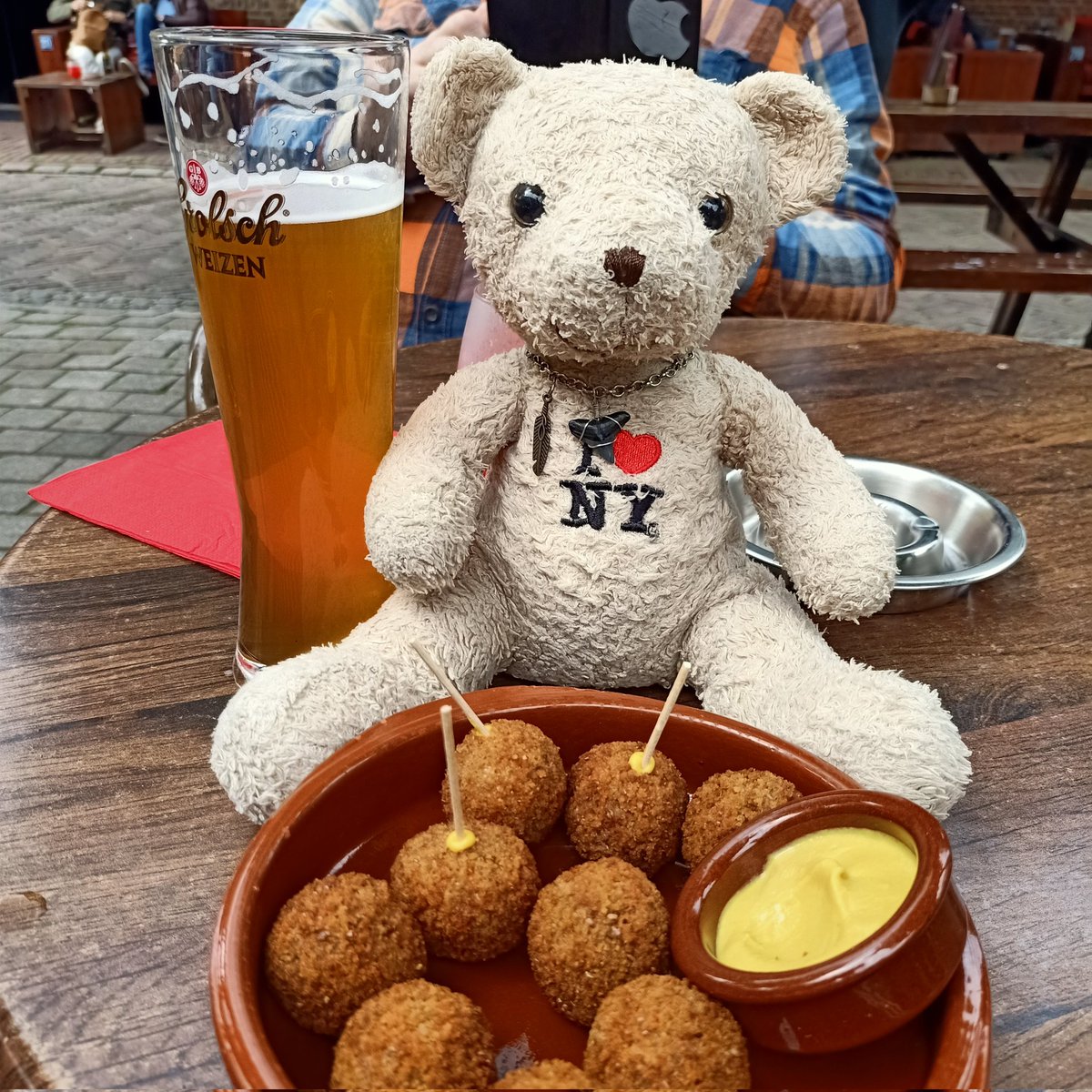 YUM!!! The Dutch bitterballs are so yummie! Who wants one?