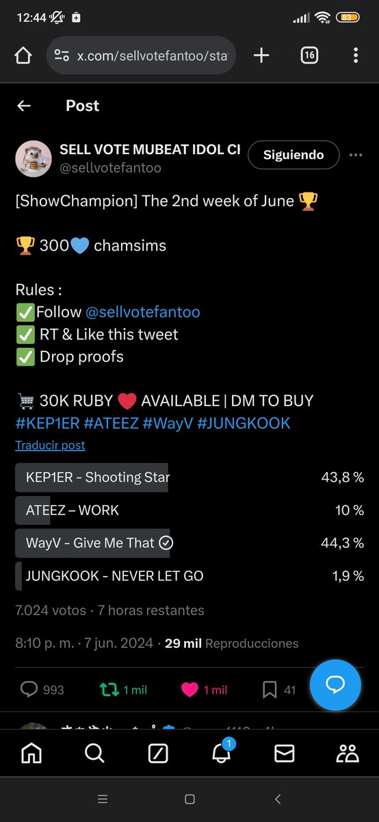 ClauzRS's tweet photo. @sellvotefantoo For #WayV 💚✨ https://t.co/HWftalmw3y