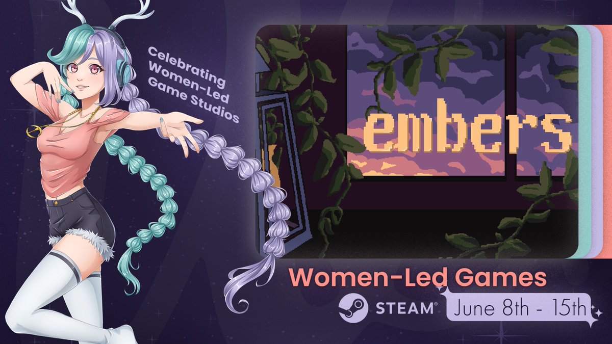 Our cozy journaling game - Embers - is part of the @WomenledGames Steam sale! 

Thank you to the organizers for all their amazing work 💖 please check out all the other wonderful projects by women developers #WLG2024