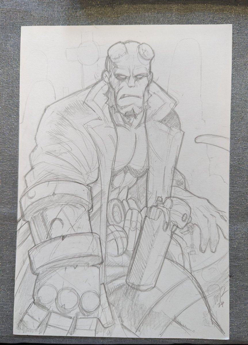 Done (and sold) some..let me check my notes here...Comic book art today!? It has been a little while, I miss it so.