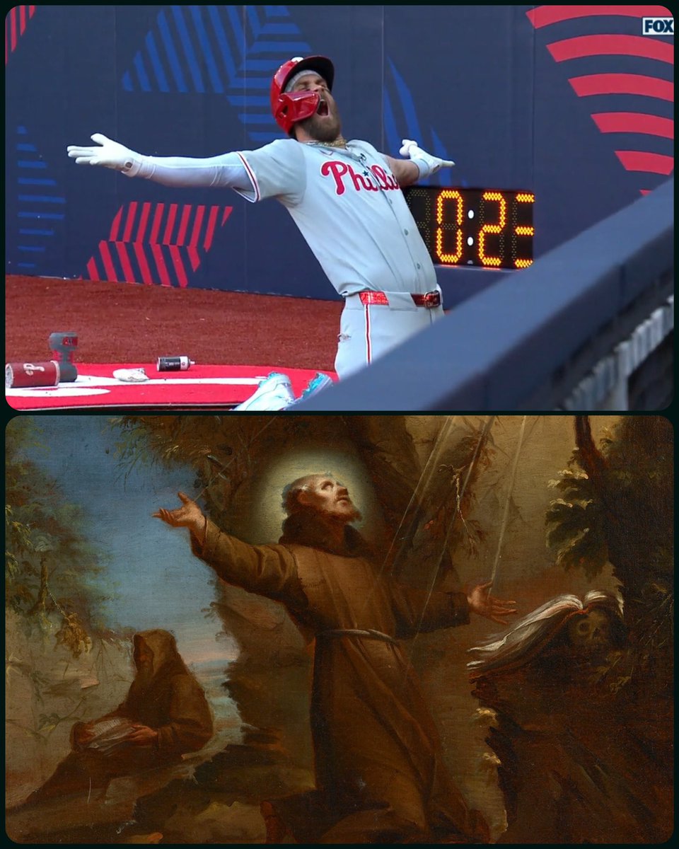 ArtButSports's tweet photo. Saint Francis of Assisi Receiving the Stigmata, Unknown Artist, 1670-1750, 📸 via @AlexCarrMLB https://t.co/shLNOHWxFl