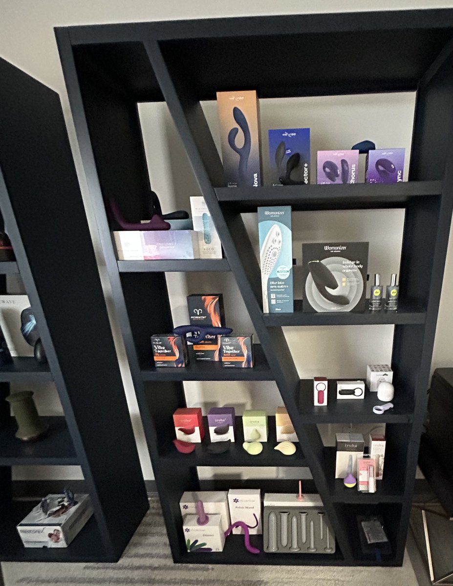 AmyPearlman1's tweet photo. Never thought I’d have an entire room showcasing high end sexual wellness products in my clinic, but here we are… welcome to the newest room at Prime Institute. We shall call it the Pleasure Palace. Happy Men’s Health Month! https://t.co/VKPtxLwye0