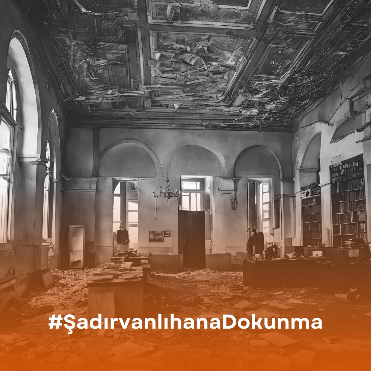 Bizler ilim irfan yuvamızı geri istiyoruz. Bugün ve yarın için gençlerin önünü açın.
 Hocalarımızın binbir emekle kurduğu, hepimizin her programını heyecanla beklediğimiz akademimize dokunmayın.
#şadırvanlıhanadokunma
<a href="/bursabuyuksehir/">Bursa Büyükşehir Belediyesi</a> <a href="/OsmangaziBLD/">Osmangazi Belediyesi</a>