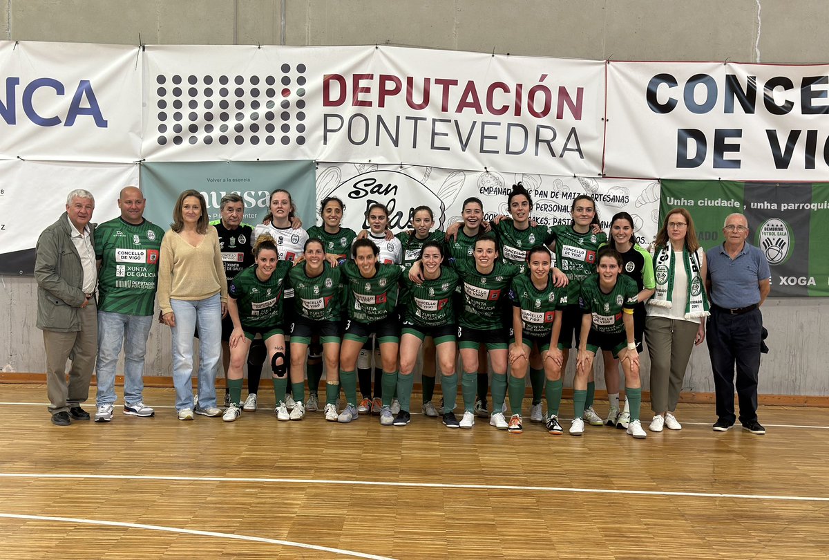 LuisaSanchzVigo's tweet photo. Partidazo del @bembrivefs, y eso que el equipo del @CNCaldesFS fue un rival de nivel. Pitu y Manuel podéis estar orgullosos. 

Nos vemos en las finales. 

Play off de ascenso a 1° división #todoalverde 💚 https://t.co/exkq6XSBgV
