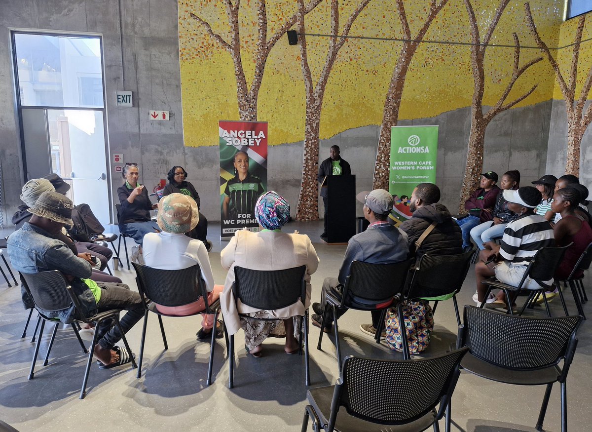 Notukela_M's tweet photo. And so the road to 2026 local elections begins. We had a productive meeting with our party agents in Khayelitsha. Strengthening the ground force. Committed to fixing our country. 
#OnlyActionWillFixSA 
#ActionSA 
@Action4SA @Angela4Premier @DisabilityF_WC @HermanMashaba
@Tuksie https://t.co/MtE2Lkpx9m