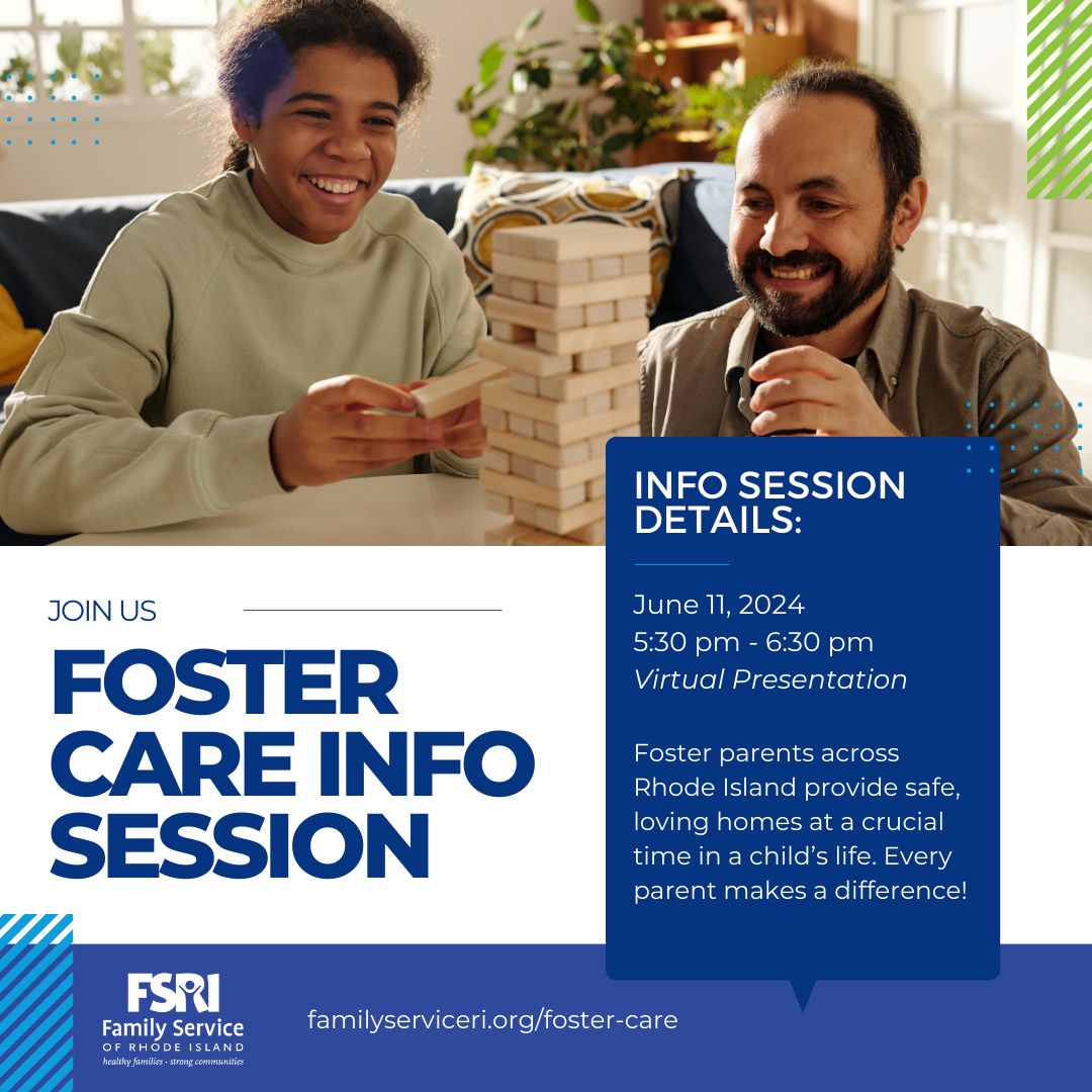 Family Service of RI (@familyserviceri) on Twitter photo Discover how you can make a difference in a child's life and create a loving and supportive home. ๐๐  Join us on June 11 for a virtual Foster Care information session hosted by Family Service of Rhode Island. ๐ โจ Visit our website for more information: bit.ly/3XWIxLk Discover how you can make a difference in a child's life and create a loving and supportive home. ๐๐  Join us on June 11 for a virtual Foster Care information session hosted by Family Service of Rhode Island. ๐ โจ Visit our website for more information: bit.ly/3XWIxLk