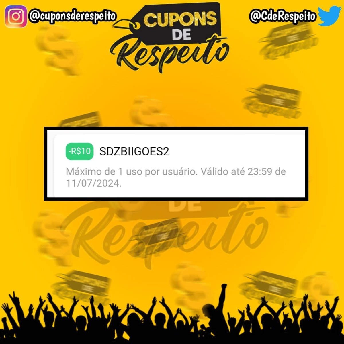 Cupons De Respeito tweet media