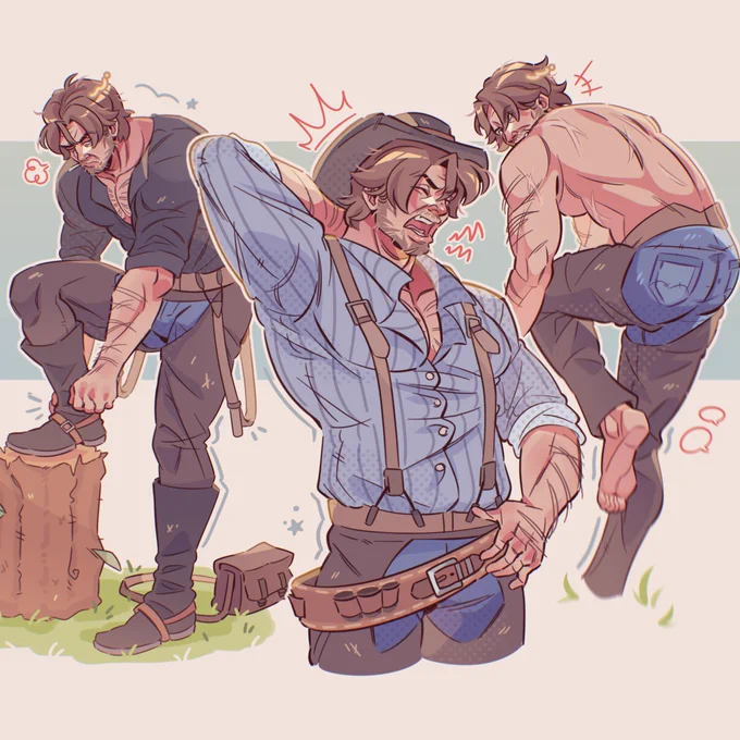 he woke up with a hangover #rdr2 #arthurmorgan 