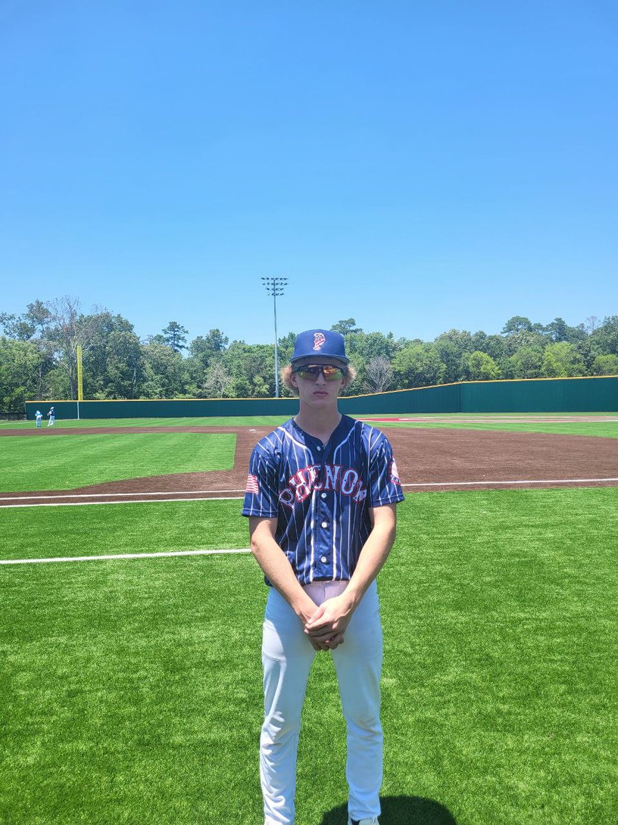 FiveToolETX's tweet photo. F: Phenom 16U 9, Ravens 16U 3
PoG: Camden Holcomb 3 IP, 4K, H https://t.co/5FAiIyrFMr
