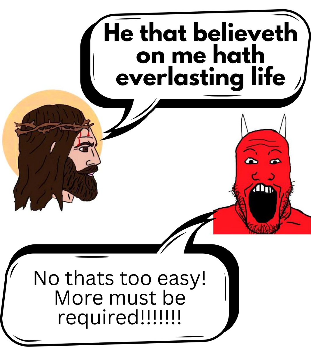 Who is telling the truth?
A. Jesus Christ
B.  Satan