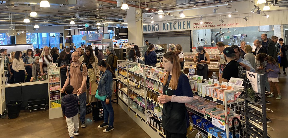 Locals flock to the Whole Foods closing down sale in Richmond-upon-Thames, where everything is half price.
 
If Whole Foods can’t survive in London’s wealthiest, fenneliest suburb, then where?