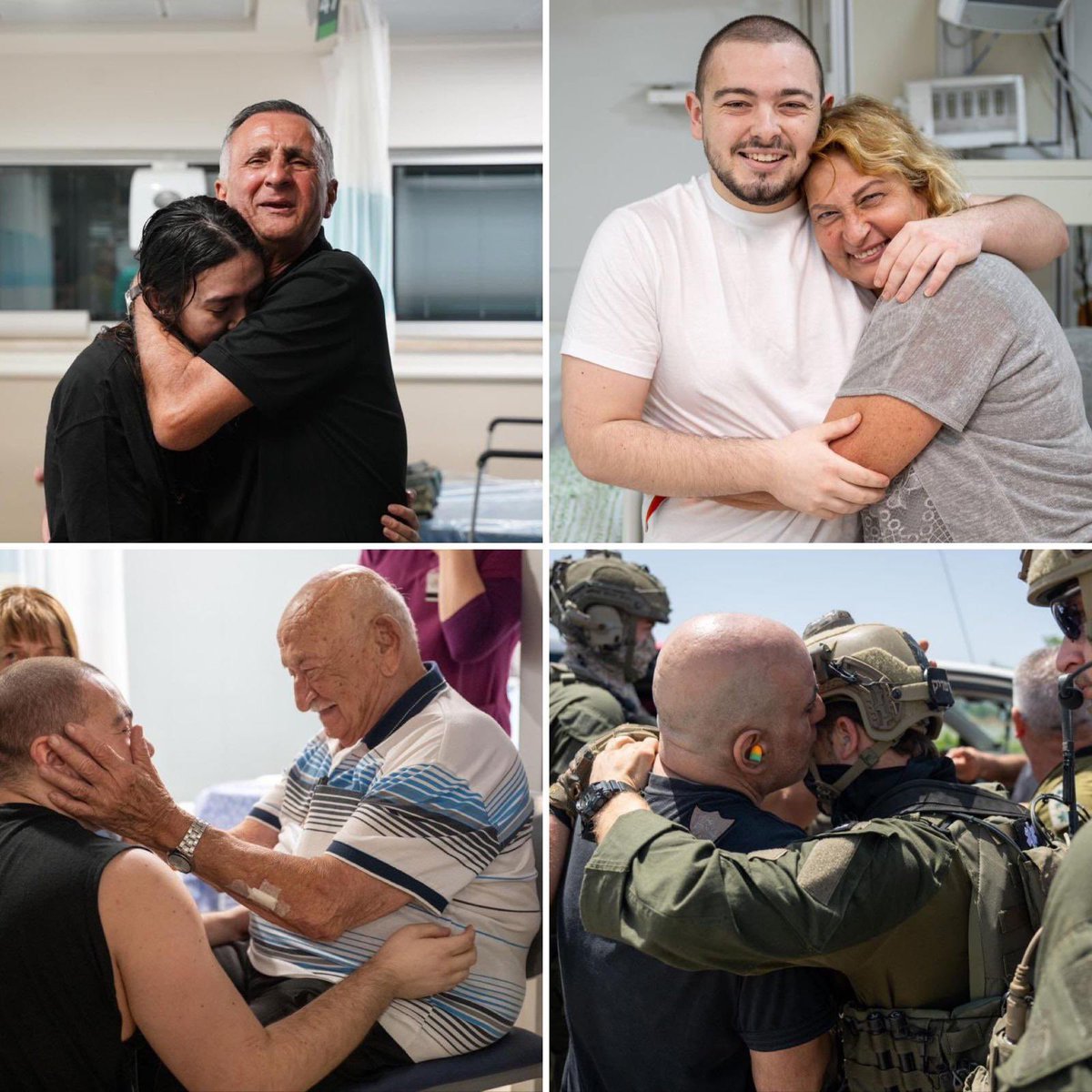 כמה טוב לראות את התמונות האלו! 

בעזרת ה׳ בקרוב נזכה לראות עוד תמונות כאלו של עוד חטופים שיתאחדו עם משפחותיהם 🙏