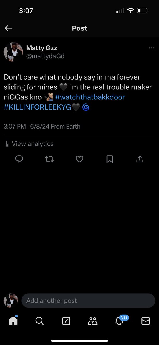 pleasedontloaf's tweet photo. MATTY g first post after tragic death of @8sideLeeky 💔. What do you think is goin on rn on the 8 👀👀??? https://t.co/VzCc31QkeV