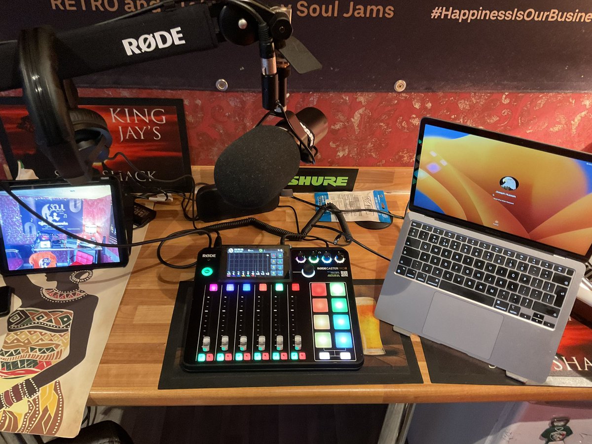 KingJayZim's tweet photo. Phew! A SOUND INVESTMENT.

FINALLY The. #BackyardSoulShack has the studio up and ready for #SoulDiscoveries -RETRO and 21st Century Soul Jams. 

I’ve gone with the Rodecaster Pro 2 mixer ,the Shure Mic ,the MacBook and the Sennheiser headphones and those in the industry will understand the reason I chose the aforementioned gear ,coz game recognise game! 🎤

Time to pursue my passion in-between my ZESA UK day job! 💃🏽🕺🏽🕺🏽🕺🏽🎹🎤🎸🎻🎷🪇

I shall be recording a “dry run” show shortly,if you’d like to hear it drop me your WhatsApp digits via the DM and I’ll wing it you.

🕺🏽🕺🏽💃🏽💃🏽.

I look forward to streaming live and direct via Starlink from The Backyard Soul Shack to a radio station in Zimbabwe that’ll have me! 😎😎

LATER IS GONNA BE GREATER!🎷🎷🪇🎸

@mapurisana @GITARADIO @john_microphone @TeamFuloZim @mujay @Lialarsen @babatafi @mutcol @Vie_matongo @debutantedancer 

#HappinessIsOurBusiness #SoulDiscoveries #SoulJazzReggaeAfro #TheKing #TheDjsDeejay