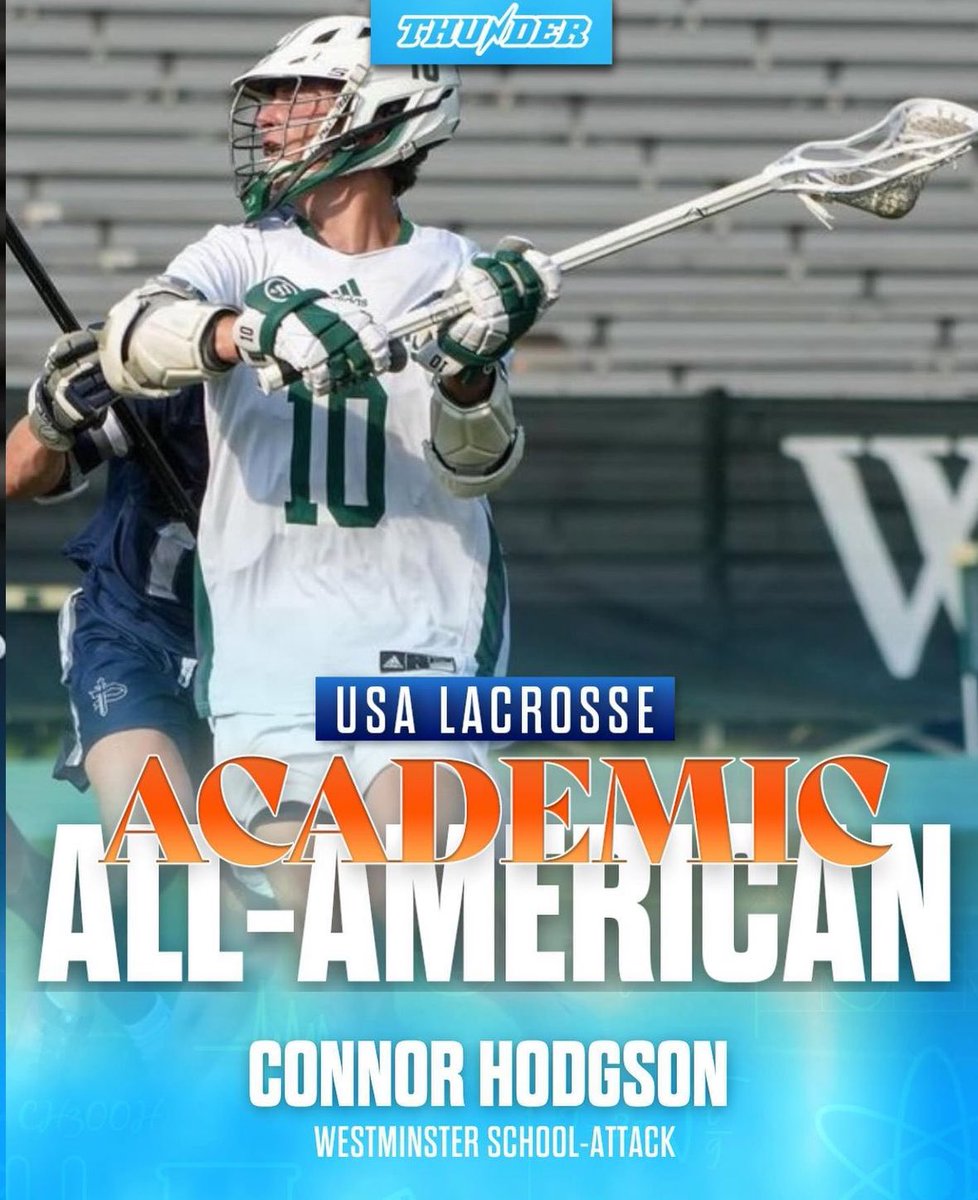 Congrats to Connor Hodgson on being named a USA Lacrosse Academic All American! #GoCats
