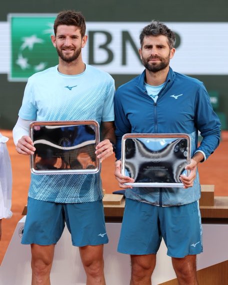 SportElite_it's tweet image. [#Tennis 🎾]

#Vavassori e #Bolelli si fermano ancora in Finale😕🇮🇹

Trionfano #Arevalo e #Pavic 🏆✅

#RolandGarros